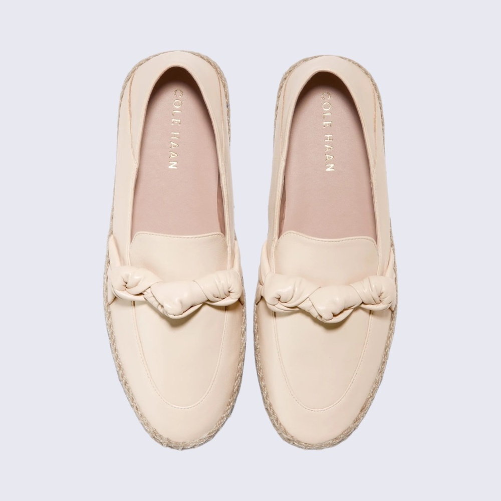 Womens Cole Haan Cloudfeel Knotted Espadrille, Angola Leather. W28160 - Picture 2 of 6